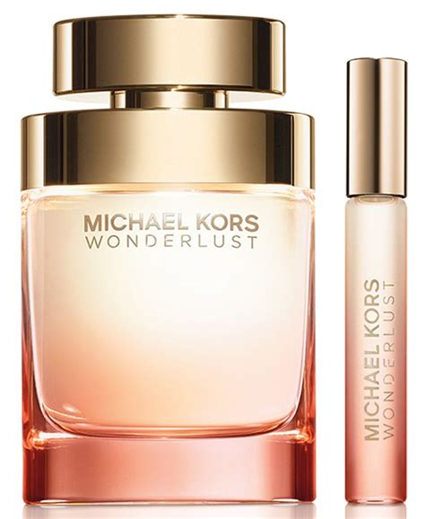 michael kors 2 pc wonderlust gift set|Michael Kors miniature perfume set.